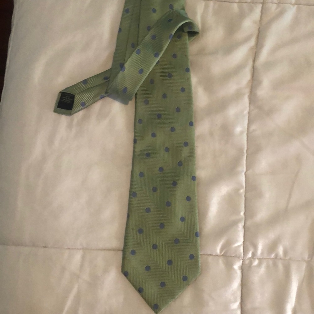 Men’s Green Club Room Silk Tie
